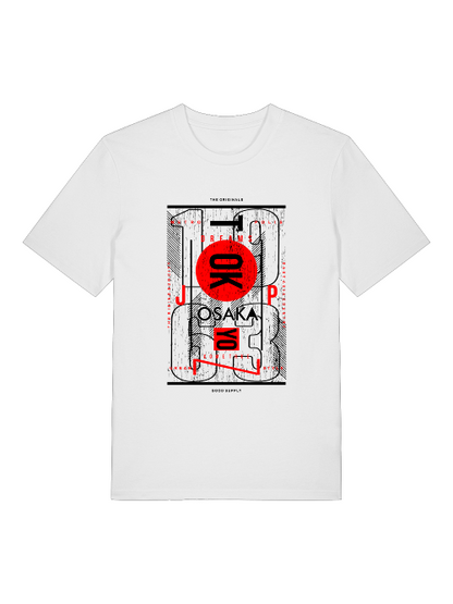 Osaka 1963 Front - Unisex Erwachsenen Bio Baumwolle Kurzarm Shirt Creator T-Shirt 2.0 ST/St SH