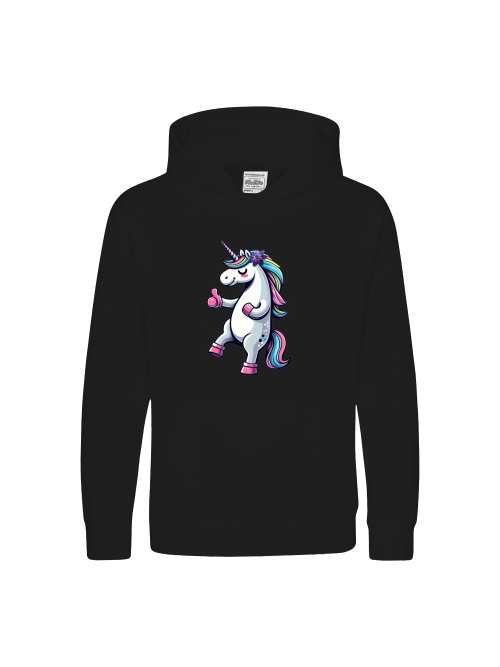 Kids Premium Hoodie Sweet Unicorn Thumbs Up