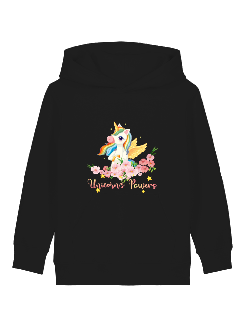 Cartoon Einhorn Power - Mini Cruiser Hoodie 2.0 Kinder Kapuzenpullover SK