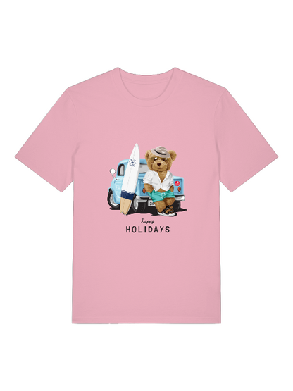 Surfer Teddy Front - Unisex Erwachsenen Bio Creator T-Shirt SH