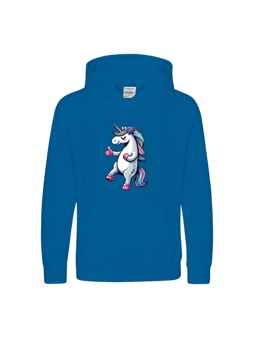 Kids Premium Hoodie Sweet Unicorn Thumbs Up