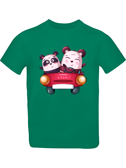 Cartoon Koala Duett im Auto T-Shirt Kids SK