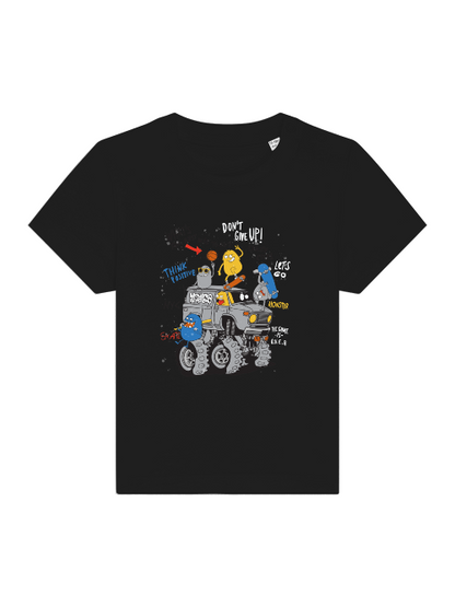 Cartoon Monster Truck with Friends - Baby Creator T-Shirt