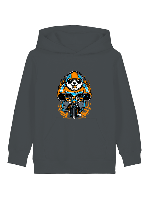 Cartoon Panda Biker - Mini Cruiser Hoodie 2.0