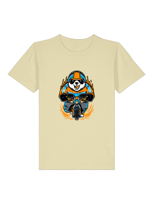 Cartoon Panda Biker - Mini Creator 2.0 Kids T-Shirt SK