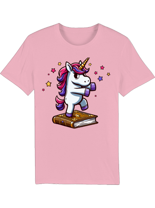 Creator T-Shirt Unicorn dances on book