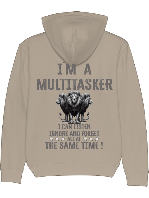 Cruiser Hoodie I`ma Multitasker 3 Lions