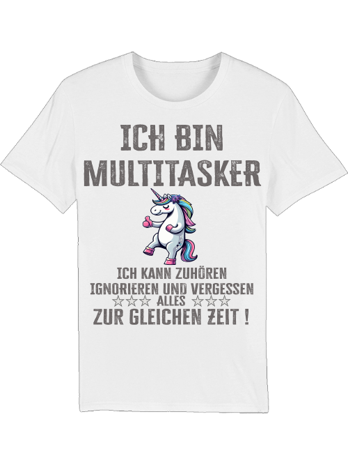 Creator T-Shirt I'm a multitasker unicorn thumbs up