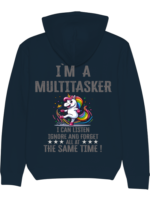 Cruiser Hoodie I`ma Multitasker Unicorn Rattle Dance Colorful