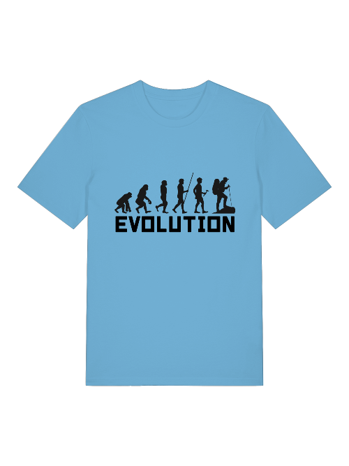 Evolution Walking - Camiseta unisex de manga corta de algodón orgánico para adultos Creator T-Shirt 2.0 ST/ST SH