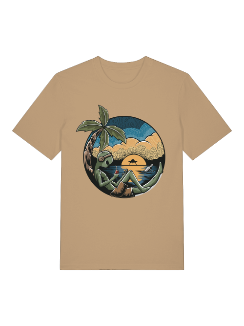 Alien Chill Time - Camiseta unisex de manga corta de algodón orgánico para adultos Creator T-Shirt 2.0 ST/ST SH