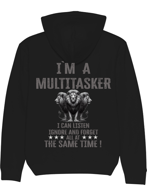 Cruiser Hoodie I`ma Multitasker 3 Lions