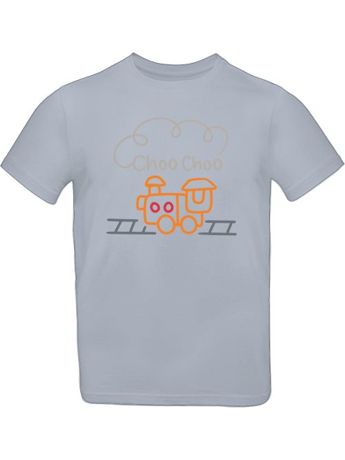 Cartoon Choo Choo Locomotive T-Shirt Kids