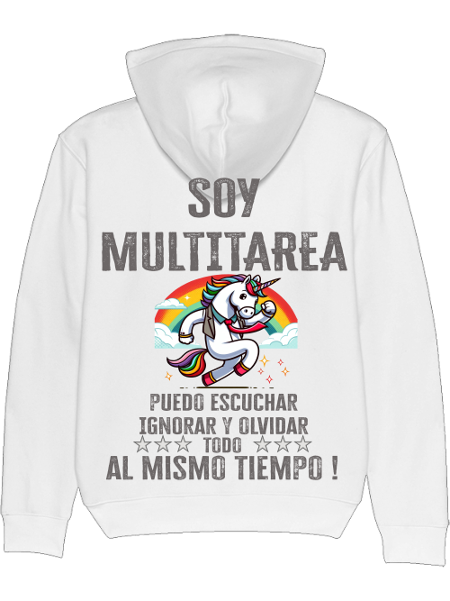 Cruiser hoodie Soy Multitarea unicorn with tie