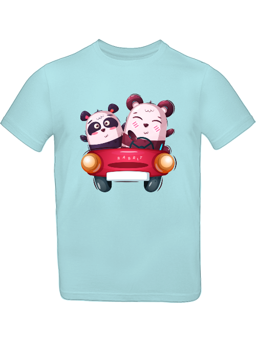 Cartoon Koala Duett im Auto T-Shirt Kids SK