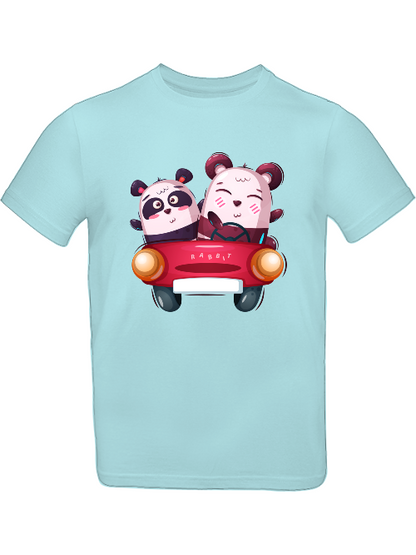 Cartoon Koala Duett im Auto T-Shirt Kids SK