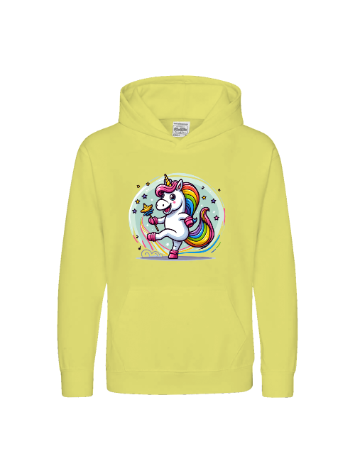 Kids Premium Hoodie Sweet Unicorn dances with bubble