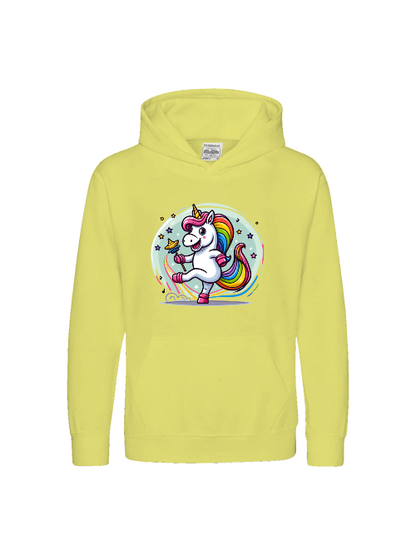 Unicornio bailando con burbujas - Sudadera con capucha premium para niños SK