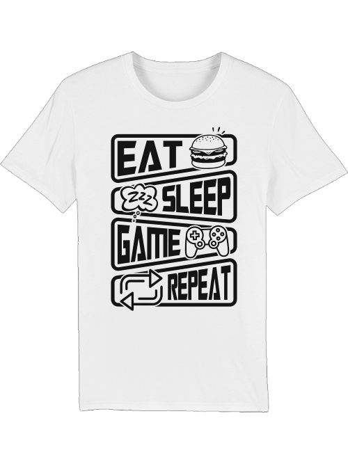 Eat Sleep Game Repeat - Creator T-Shirt SK