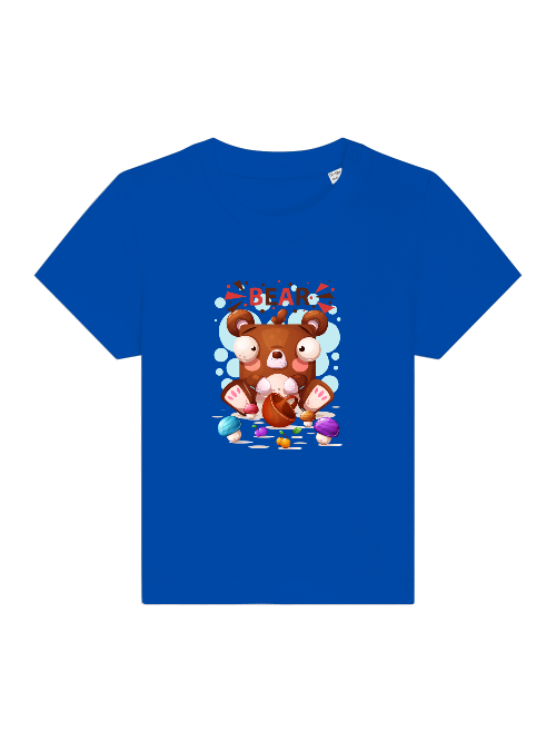 Mini oso de dibujos animados con setas - Camiseta Baby Creator