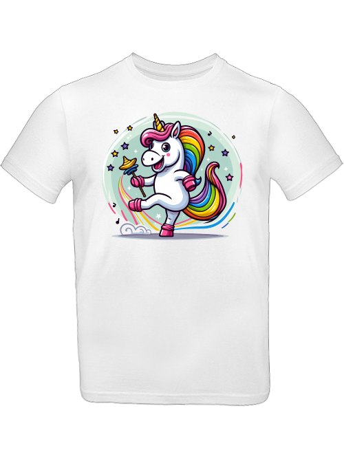 Einhorn tanzt mit Blase T-Shirt Kids SK