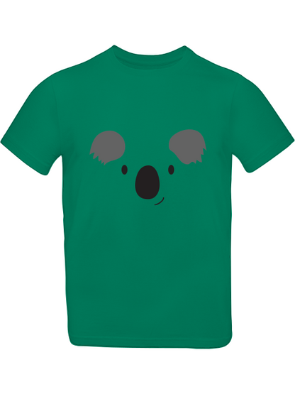 Camiseta infantil con estampado de cara de koala de dibujos animados SK