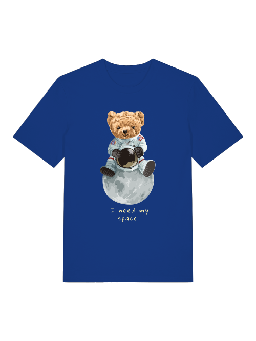El osito de peluche astronauta necesita mi espacio - Camiseta unisex de manga corta de algodón orgánico para adultos Creator T-Shirt 2.0 ST/ST SH