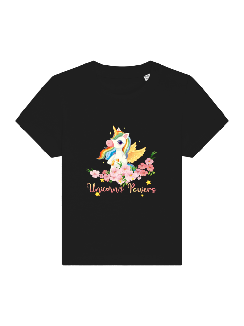 Cartoon Unicorn Power - Camiseta Baby Creator