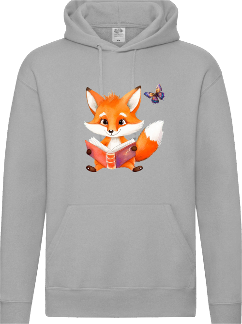 Premium Hooded Sweat Hoodie partner shirt fox with butterfly front