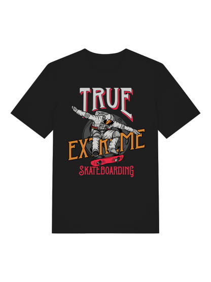 Verdadero astronauta del skateboarding extremo - Camiseta unisex de manga corta de algodón orgánico para adultos Creator T-Shirt 2.0 ST/ST SH