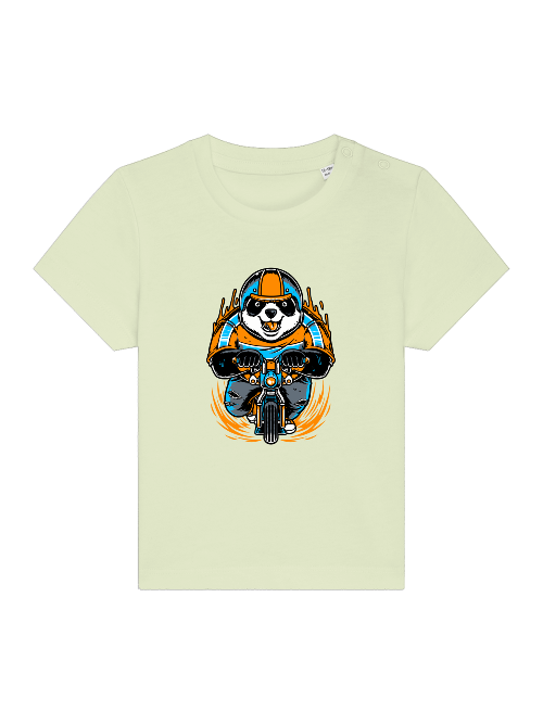 Camiseta Panda Biker de dibujos animados - Baby Creator