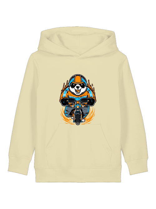 Cartoon Panda Biker - Mini Cruiser Hoodie 2.0