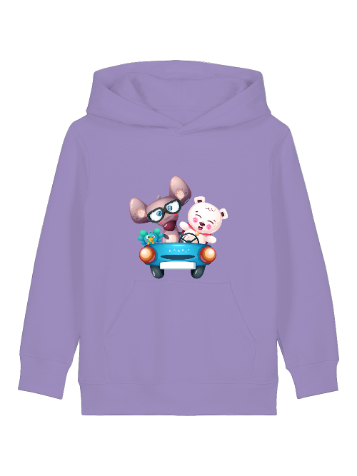 Cartoon Trio Vogel Maus Bär - Mini Cruiser Hoodie 2.0 SK