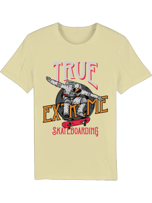 True Extreme Skateboarding Astronauta Creador Camiseta