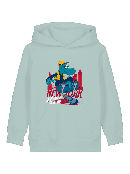 Cartoon Never give up - Mini Cruiser Hoodie 2.0 Kinder Kapuzenpullover SK