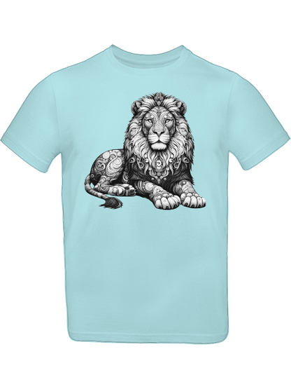 Mandala Löwe in grau T-Shirt Kids SK