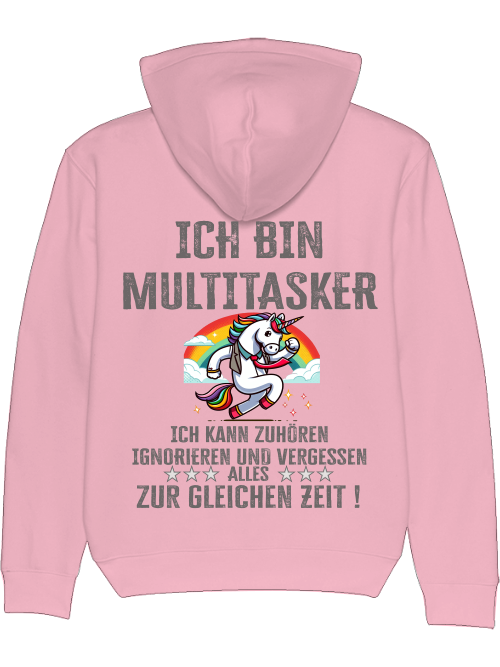 Cruiser hoodie I am multitasker unicorn with tie