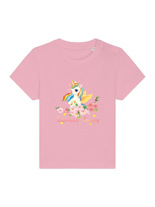 Cartoon Unicorn Power - Camiseta Baby Creator