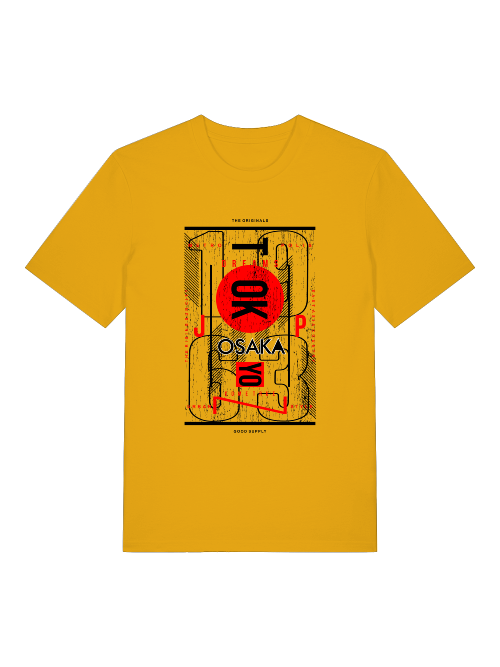 Osaka 1963 Front - Unisex Erwachsenen Bio Baumwolle Kurzarm Shirt Creator T-Shirt 2.0 ST/St SH
