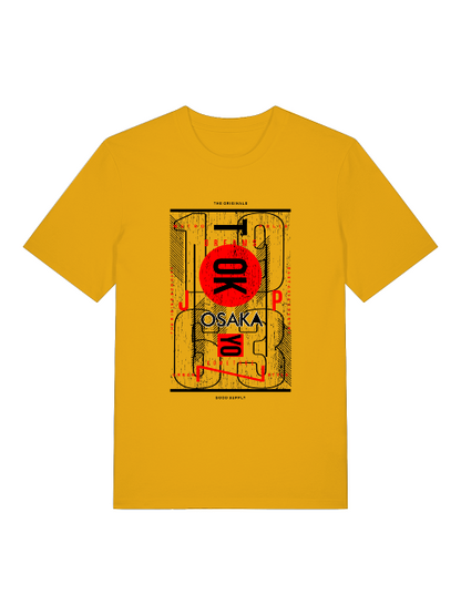 Osaka 1963 Front - Unisex Erwachsenen Bio Baumwolle Kurzarm Shirt Creator T-Shirt 2.0 ST/St SH