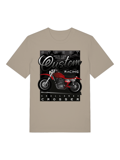 Street Racing Custom Crosser - Camiseta unisex de manga corta de algodón orgánico para adultos Creator T-Shirt 2.0 ST/ST SH