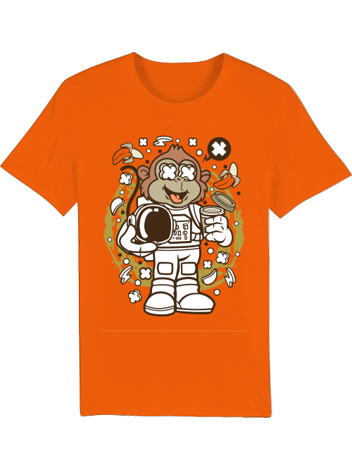 Cartoon Monkey Astronaut Creator T-Shirt SK