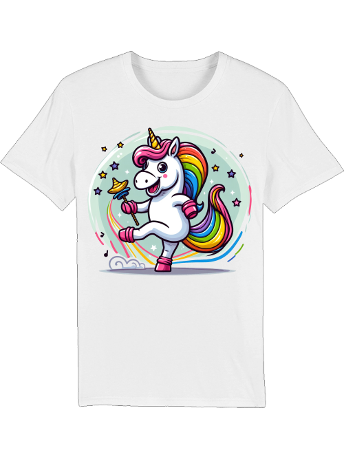 Einhorn tanzt mit Blase Creator T-Shirt