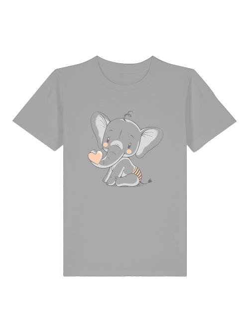 Cartoon Babyelefant mit Herz - Mini Creator 2.0 Kids T-Shirt SK