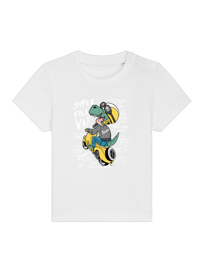 Cartoon Dinospeed on Scooter - Baby Creator T-Shirt