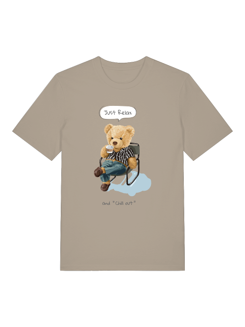 Chill out Teddy Front -  Unisex Erwachsenen Bio Creator T-Shirt SH