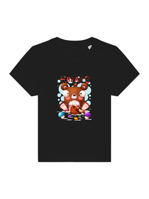 Mini oso de dibujos animados con setas - Camiseta Baby Creator