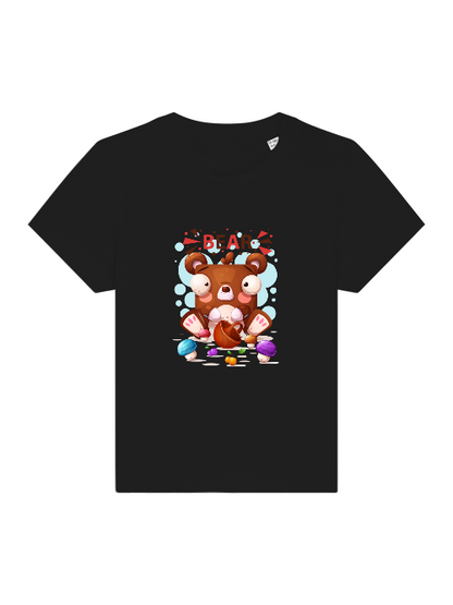Cartoon Mini Bear with Mushrooms - Baby Creator T-Shirt