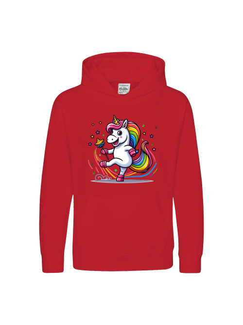 Kids Premium Hoodie Sweet Unicorn is dancing