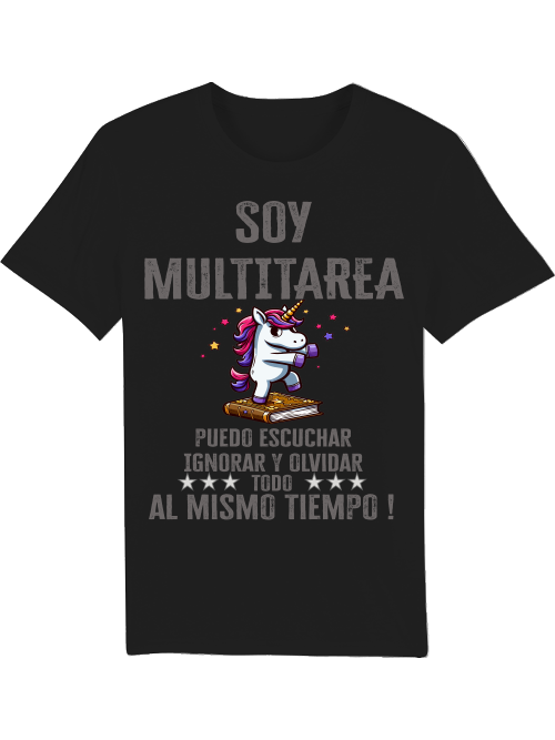 Creator T-Shirt Soy Multitarea Unicorn Book Dance